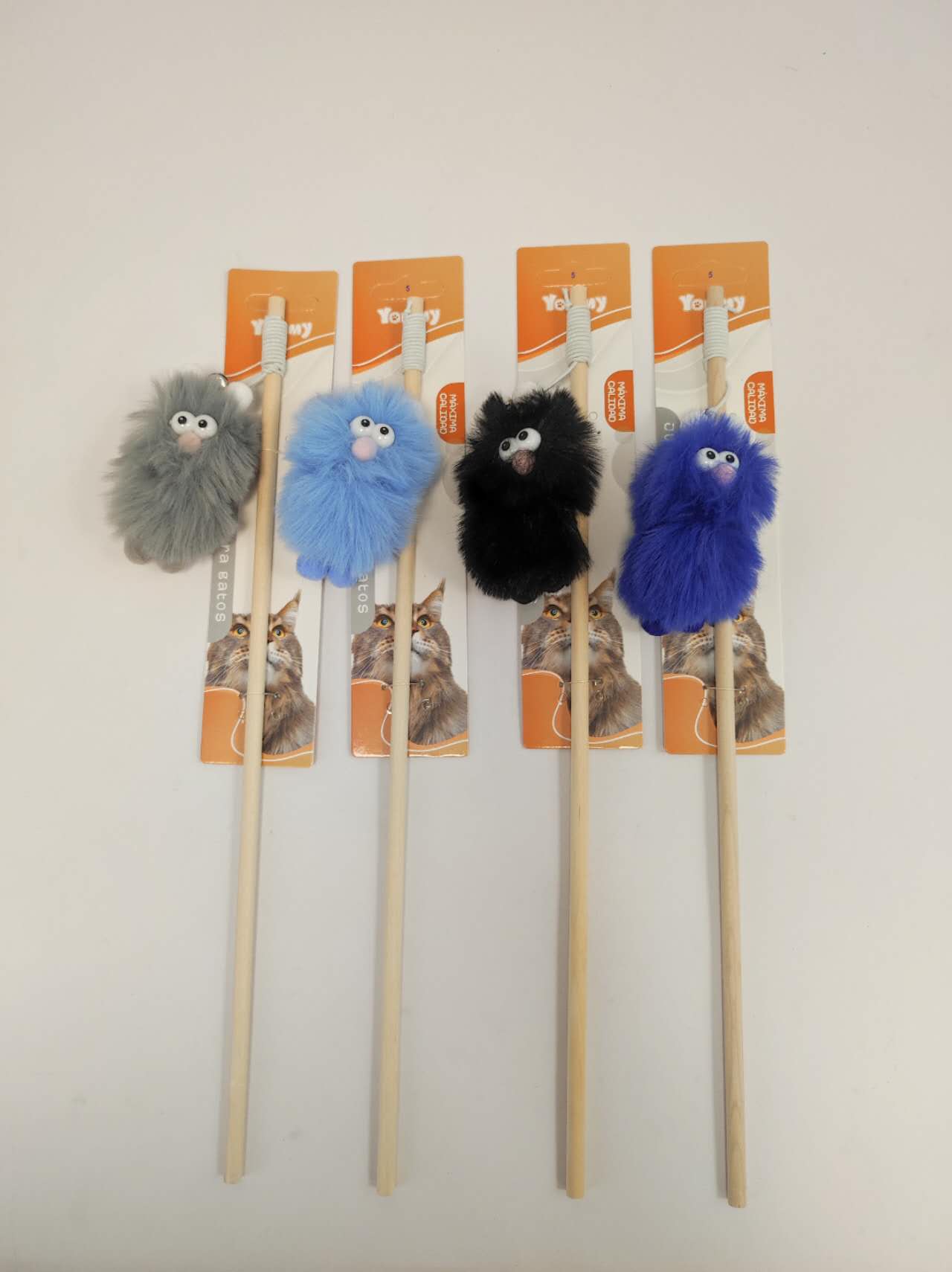 KFX-9329213 Fat Ugly Teasing Cat Stick - Interactive Fun for Playful Cats