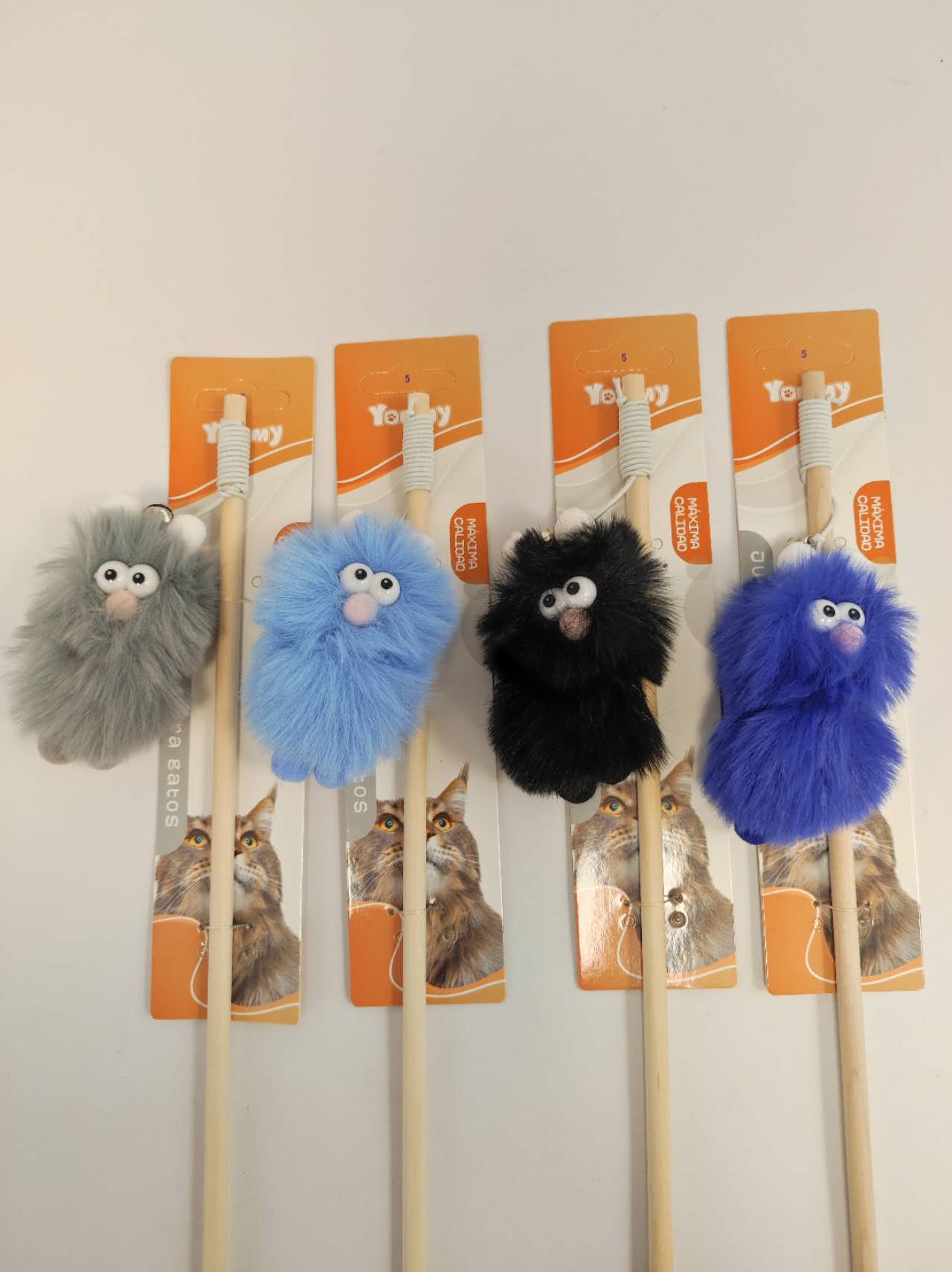 KFX-9329213 Fat Ugly Teasing Cat Stick - Interactive Fun for Playful Cats