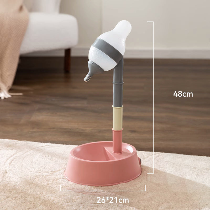 KFX-9329853 Height Adjustable Pet Water Dispenser with Detachable Bowl and Anti-Slip Design