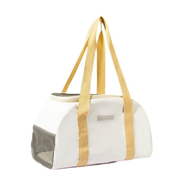 KFX-9330621 One Shoulder Lightweight Cat Bag - Breathable, Washable, Portable with Large Capacity