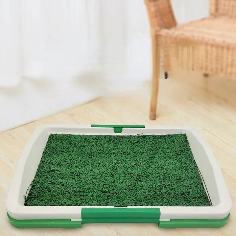 KFX-9331645 Indoor Three-Layer Dog Grass Potty Trainer for Puppies and Small Pets