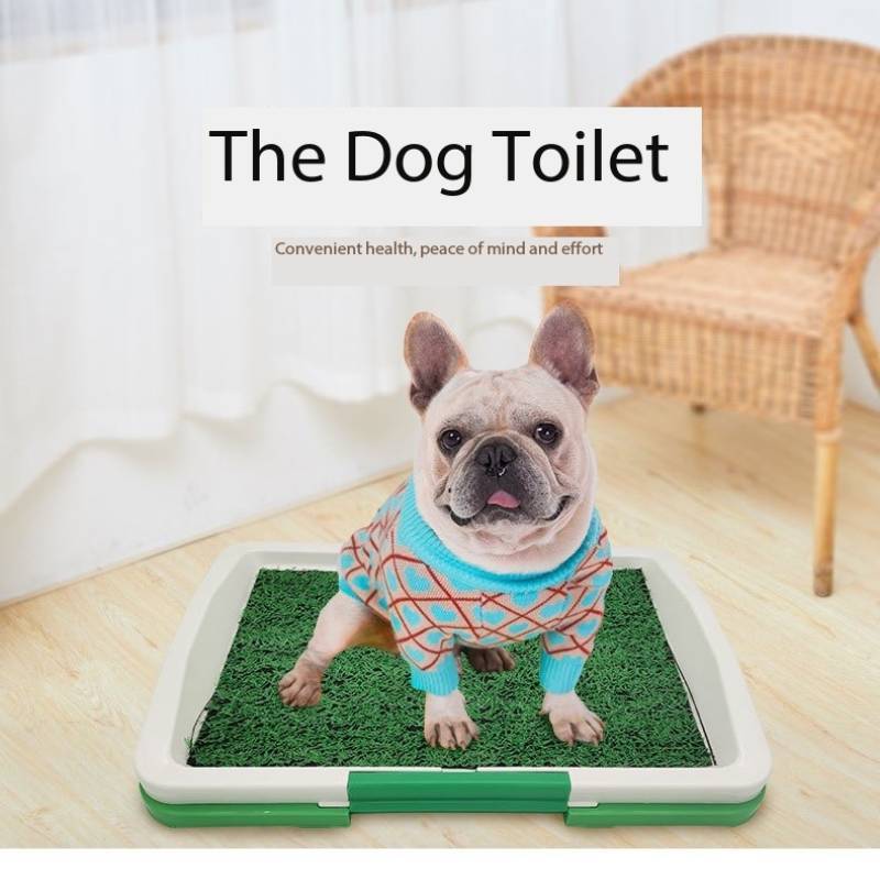 KFX-9331645 Indoor Three-Layer Dog Grass Potty Trainer for Puppies and Small Pets