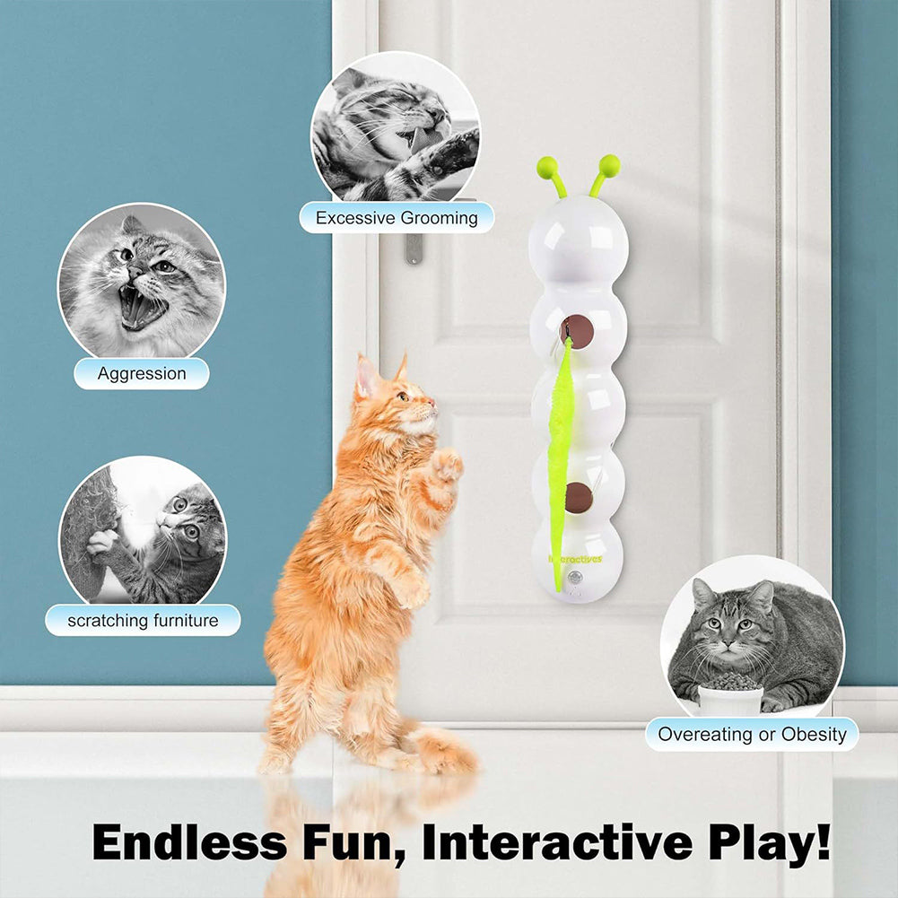 KFX-9333437 Automatic Interactive Cat Toy with Tail Motion and Suction Cup Attachment