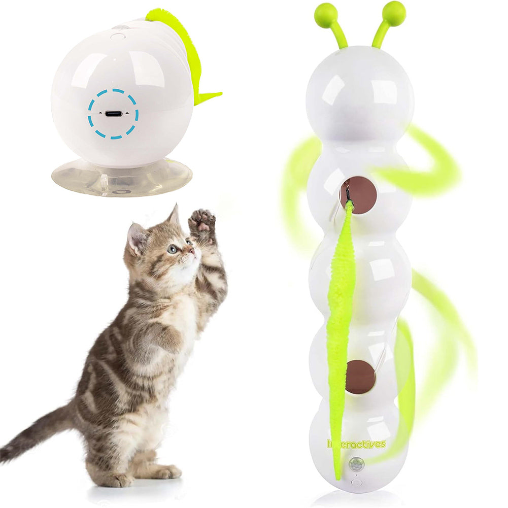 KFX-9333437 Automatic Interactive Cat Toy with Tail Motion and Suction Cup Attachment