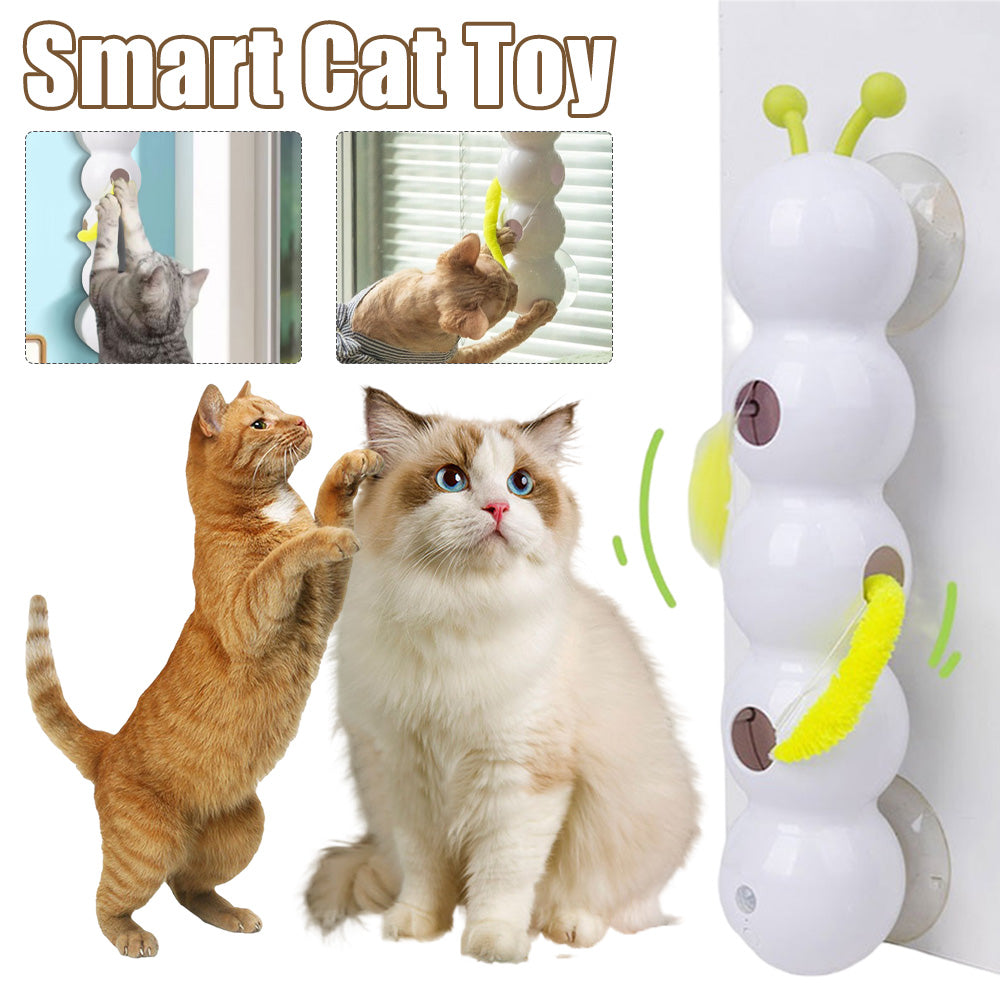 KFX-9333437 Automatic Interactive Cat Toy with Tail Motion and Suction Cup Attachment