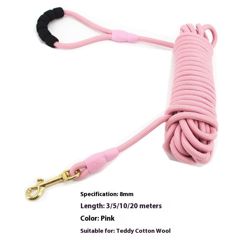 KFX-9333949 Multi-Color Durable Nylon Pet Hand Grip Rope for Walking and Training