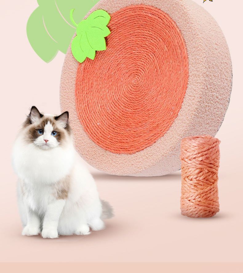 KFX-9334333 Sisal Cat Scratch Board Nest - Wear-Resistant Cloth, 43x43cm, Ideal for Cats