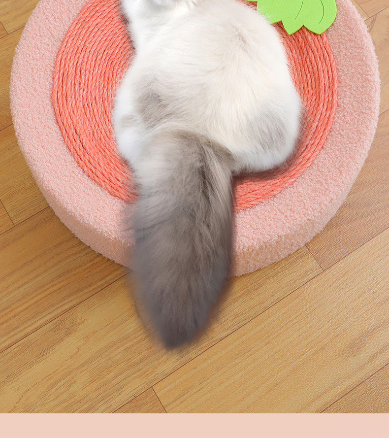 KFX-9334333 Sisal Cat Scratch Board Nest - Wear-Resistant Cloth, 43x43cm, Ideal for Cats