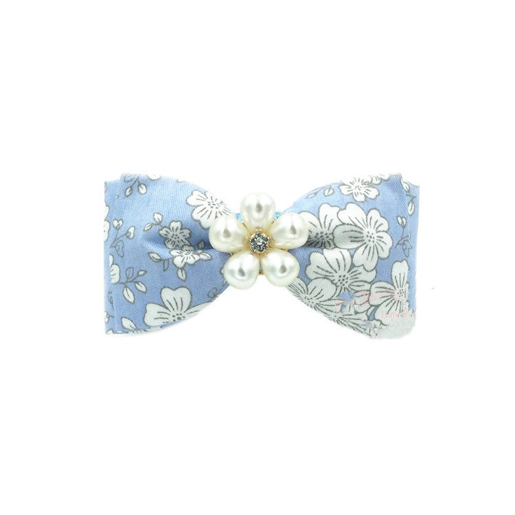 KFX-9336125 Handmade Red Festive Pet Collar with Bow for Cats and Dogs