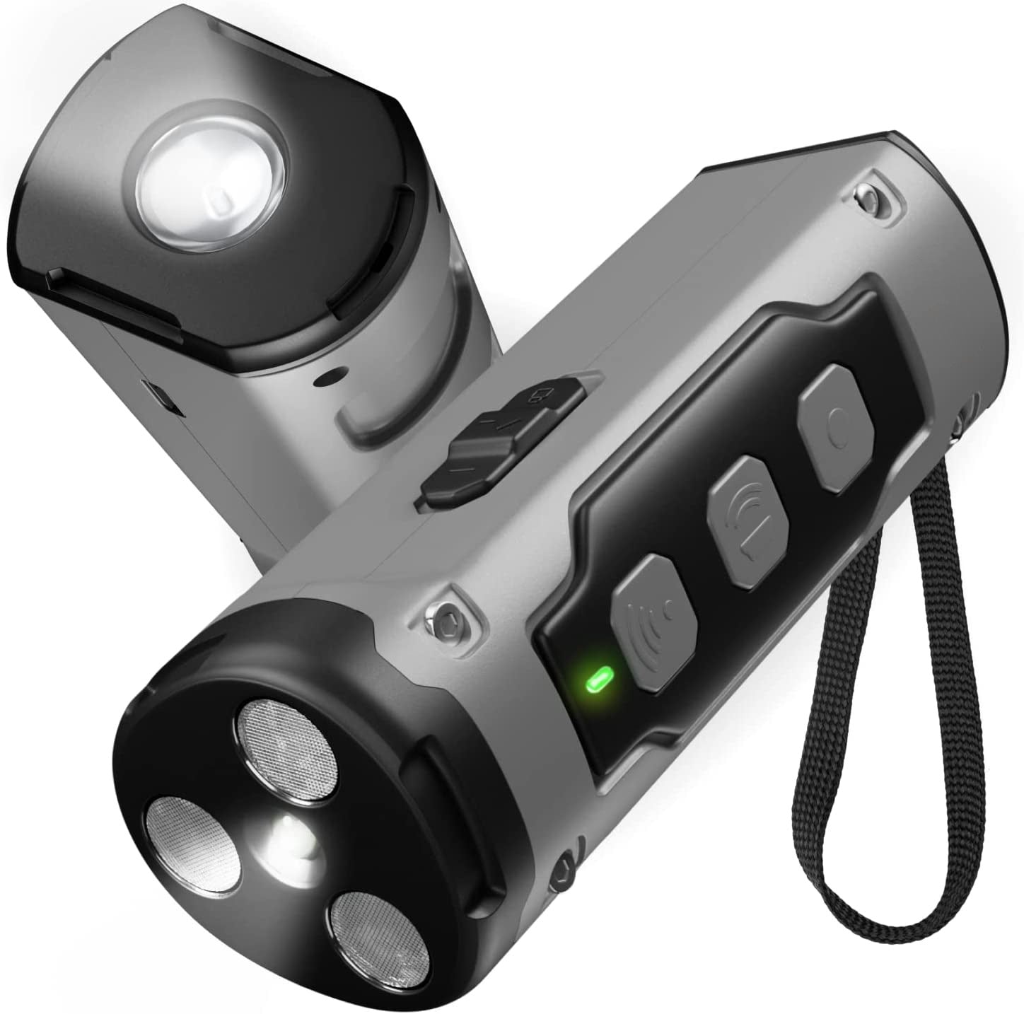 KFX-9337405 Ultrasonic Dog Bark Control Device with LED Flashlight - Effective Bark Deterrent for Dogs