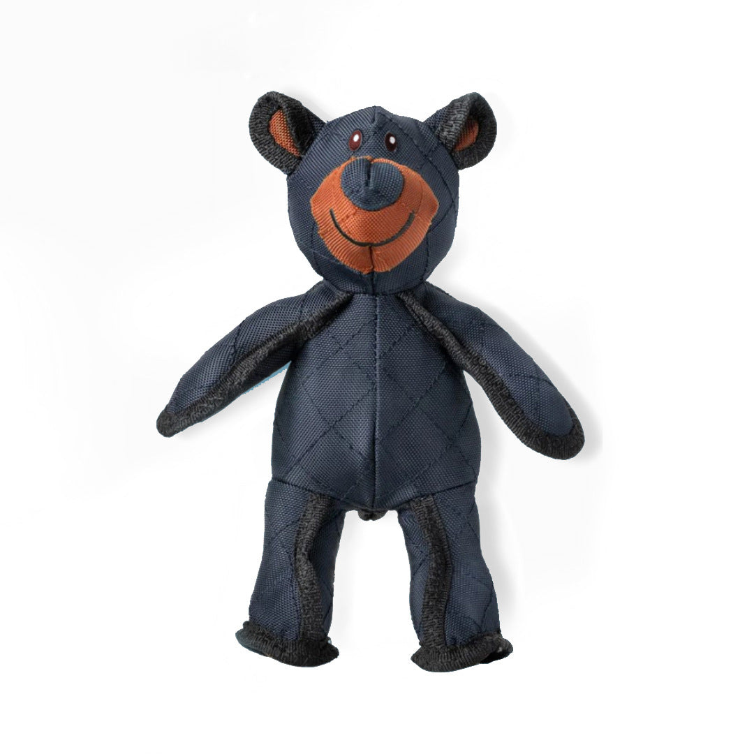 KFX-9341501 Durable Bite-Resistant Plush Bear Toy for Dogs - Dark Blue Oxford Cloth