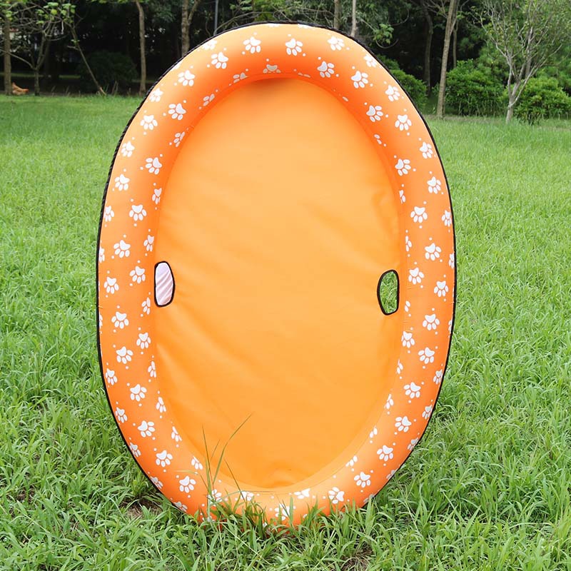KFX-9341757 Inflatable Dog Swimming Pool Hammock - Portable Pet Floating Bed for Summer Fun