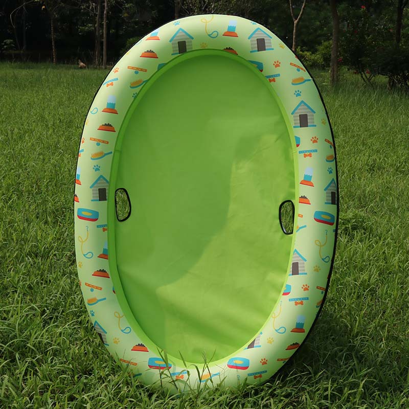 KFX-9341757 Inflatable Dog Swimming Pool Hammock - Portable Pet Floating Bed for Summer Fun