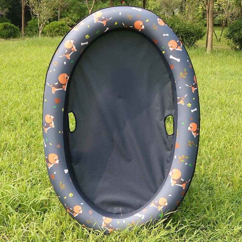 KFX-9341757 Inflatable Dog Swimming Pool Hammock - Portable Pet Floating Bed for Summer Fun