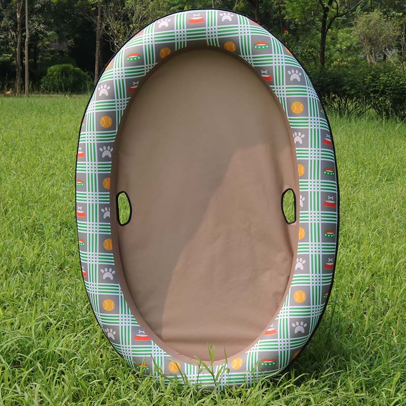 KFX-9341757 Inflatable Dog Swimming Pool Hammock - Portable Pet Floating Bed for Summer Fun