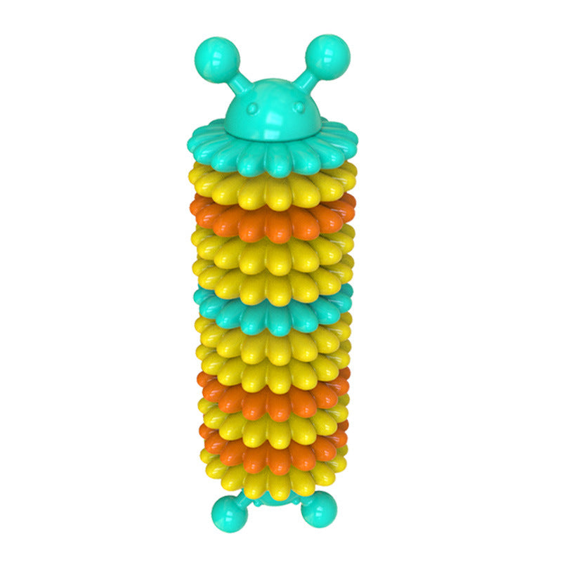 KFX-9344701 Natural Rubber Dog Toothbrush with Serrated Molar Bumps for Effective Teeth Cleaning