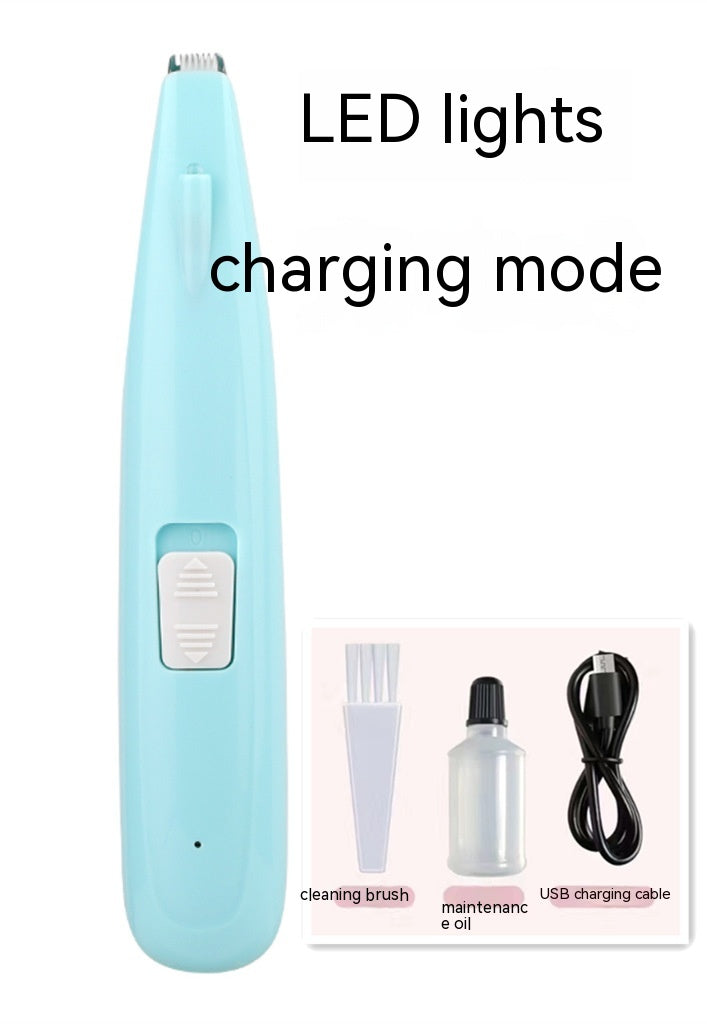 KFX-9345469 Pet Hair Clipper for Cats and Dogs - Rechargeable Electric Shaver, ABS Plastic, 6.5W Power