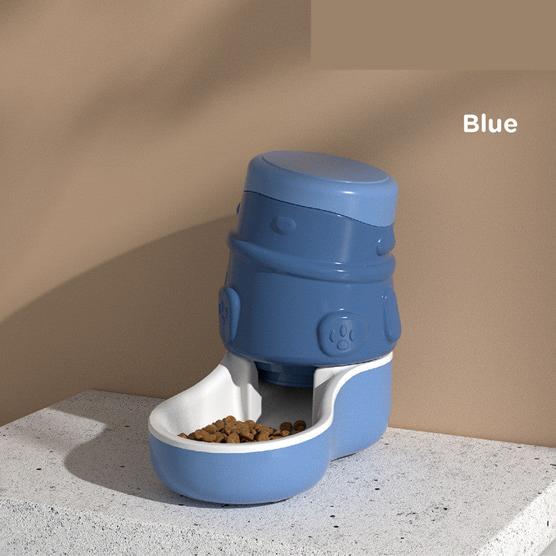 KFX-9345853 Automatic Cat and Dog Feeder with 3.3L Water Dispenser and Crooked Neck Design