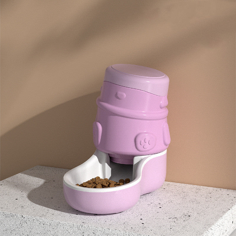 KFX-9345853 Automatic Cat and Dog Feeder with 3.3L Water Dispenser and Crooked Neck Design