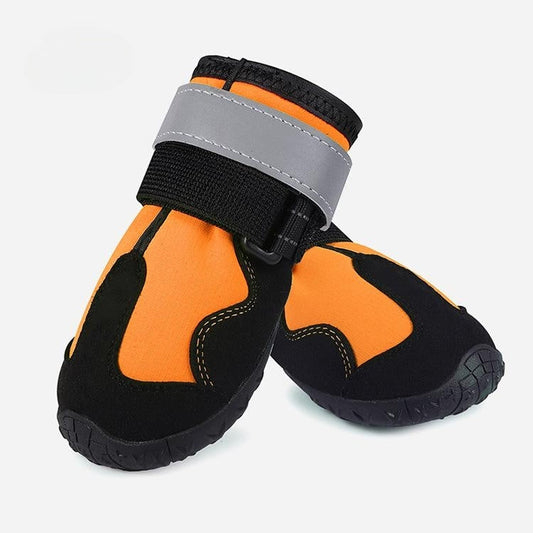 KFX-9346493 Waterproof Kick-Resistant Reflective Dog Shoes - Non-Slip, Wear-Resistant, Available in Multiple Colors and Sizes