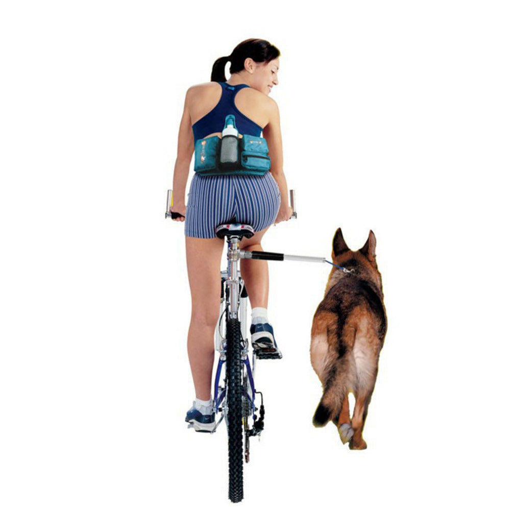 KFX-9347133 Dog Harness with Detachable Bicycle Traction Chain for Walks and Rides