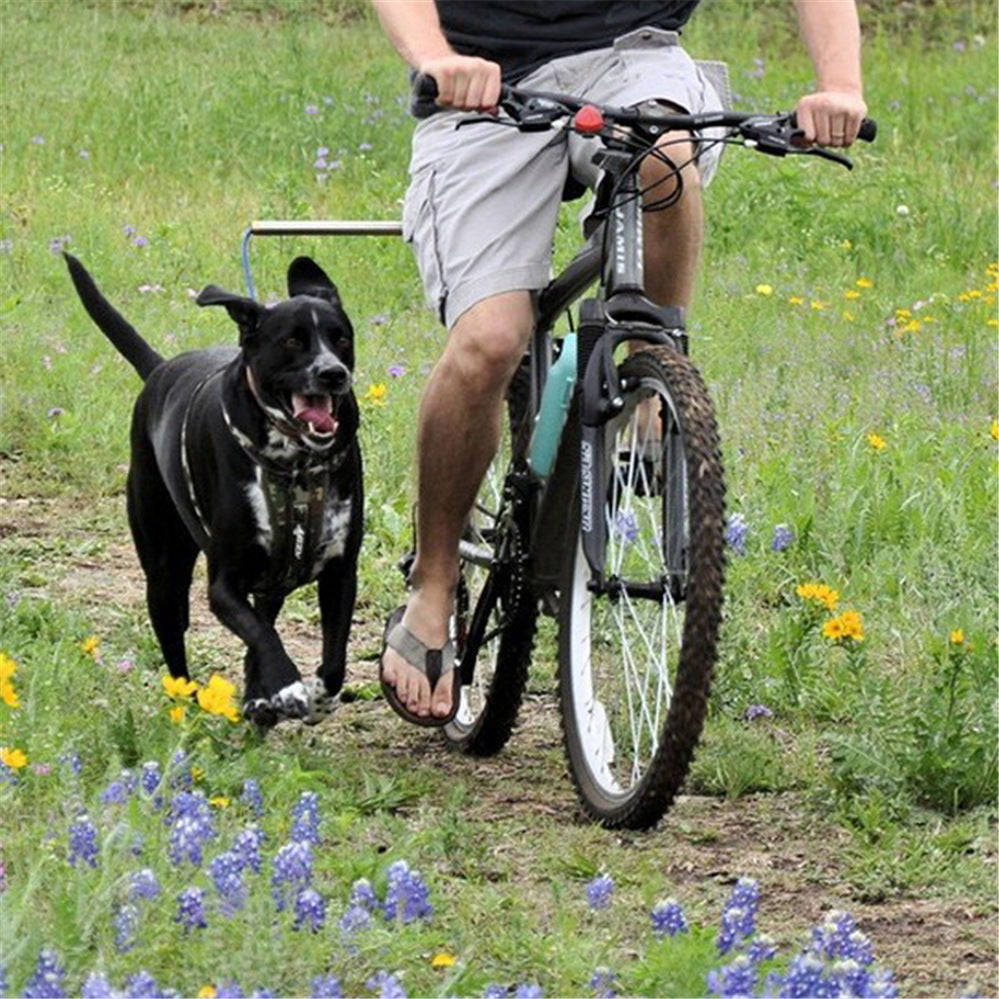 KFX-9347133 Dog Harness with Detachable Bicycle Traction Chain for Walks and Rides