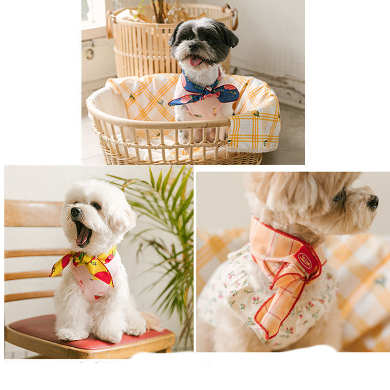 KFX-9347261 Cute Pet Bib Scarf for Dogs and Cats – Multiple Styles Available in Polyester