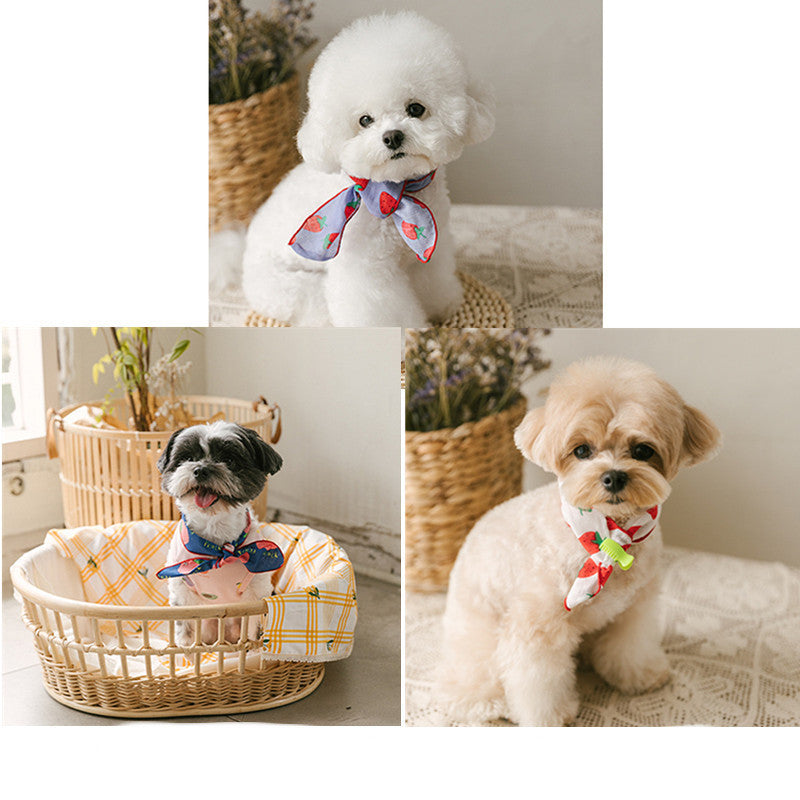 KFX-9347261 Cute Pet Bib Scarf for Dogs and Cats – Multiple Styles Available in Polyester