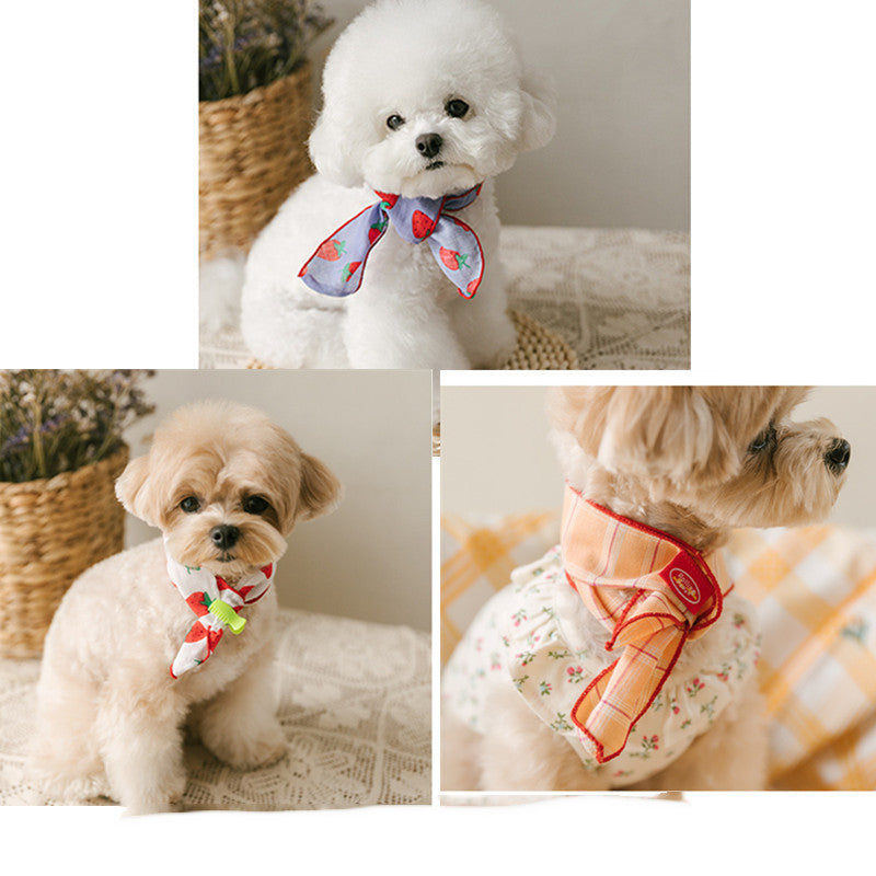 KFX-9347261 Cute Pet Bib Scarf for Dogs and Cats – Multiple Styles Available in Polyester