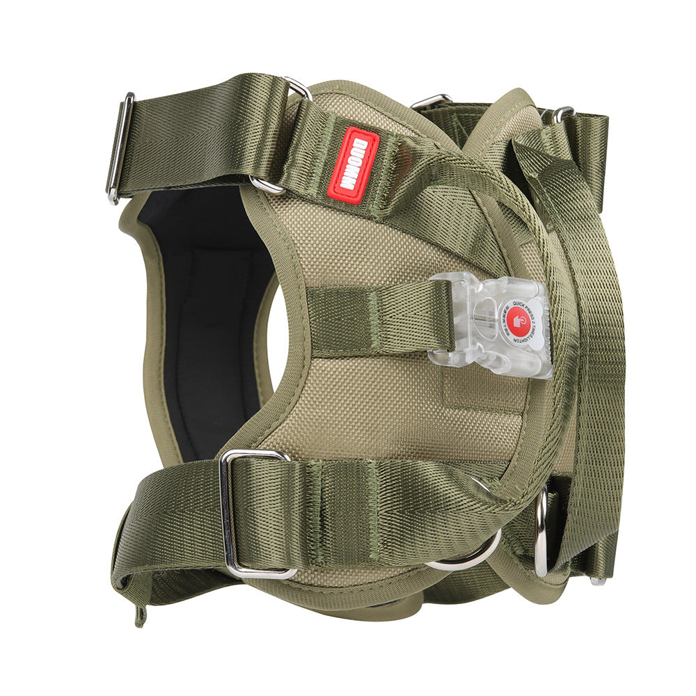 KFX-9348925 Luminous Explosion-Proof Chest Strap in Khaki, Purple, and Black - Oxford Cloth, Multiple Sizes Available
