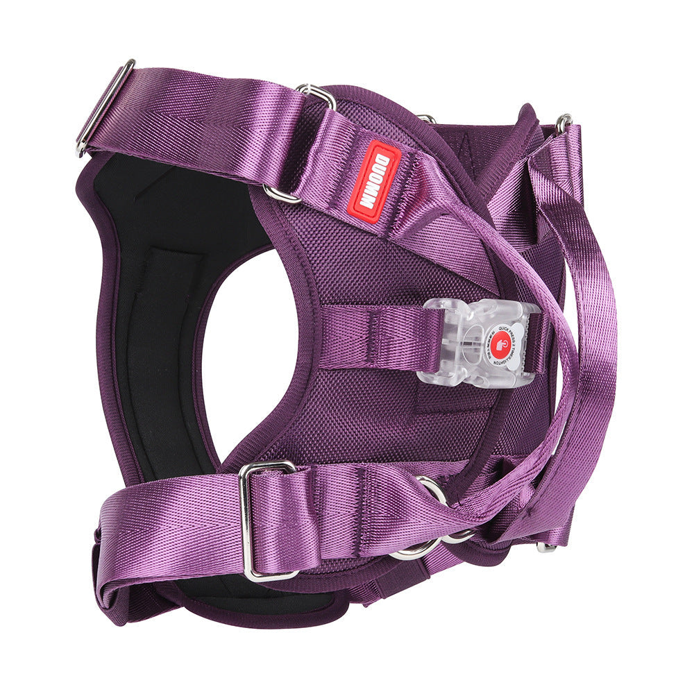 KFX-9348925 Luminous Explosion-Proof Chest Strap in Khaki, Purple, and Black - Oxford Cloth, Multiple Sizes Available