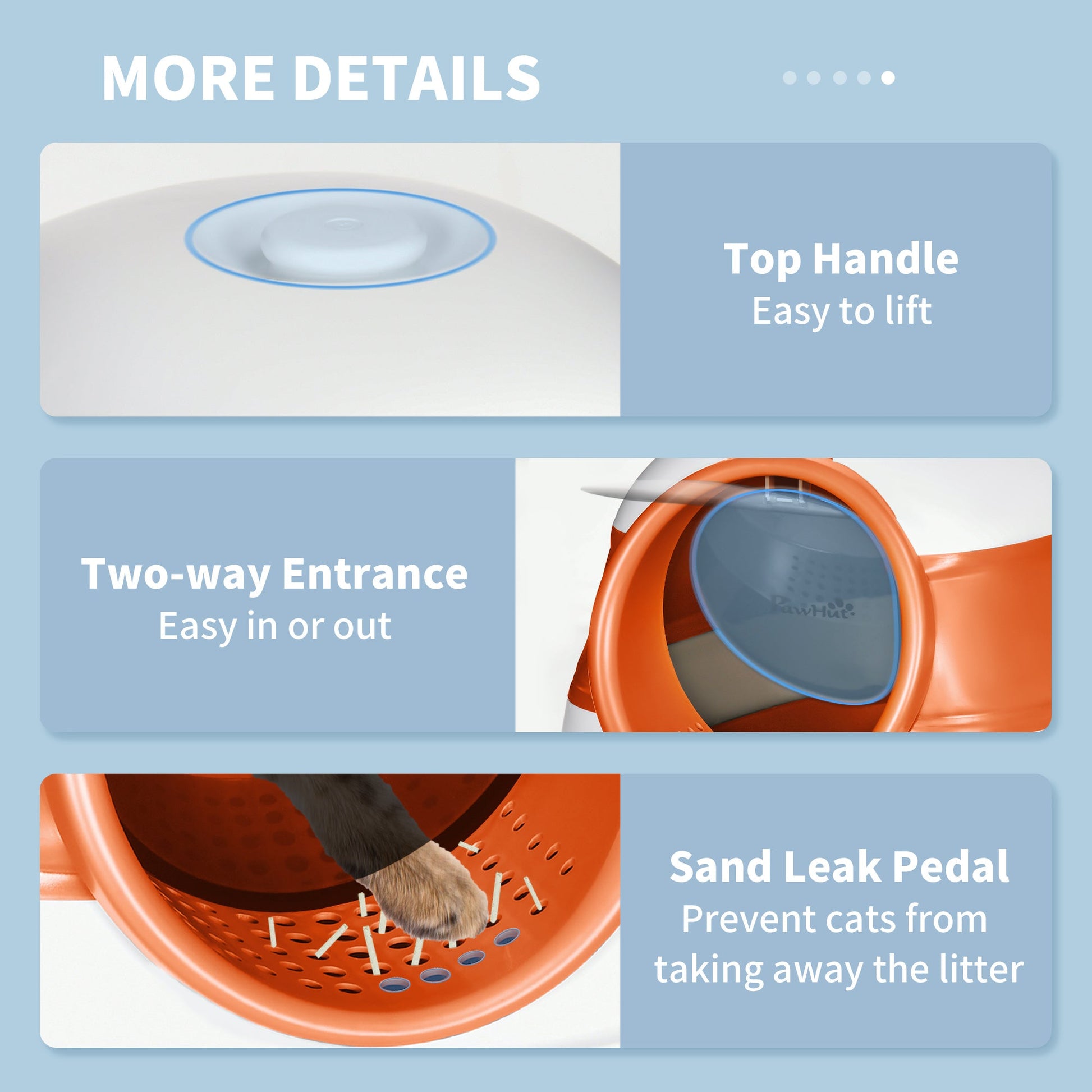 KFX-9351101 Dome Covered Cat Litter Box with Lid – Privacy Design, Easy Clean, Air Freshener Included