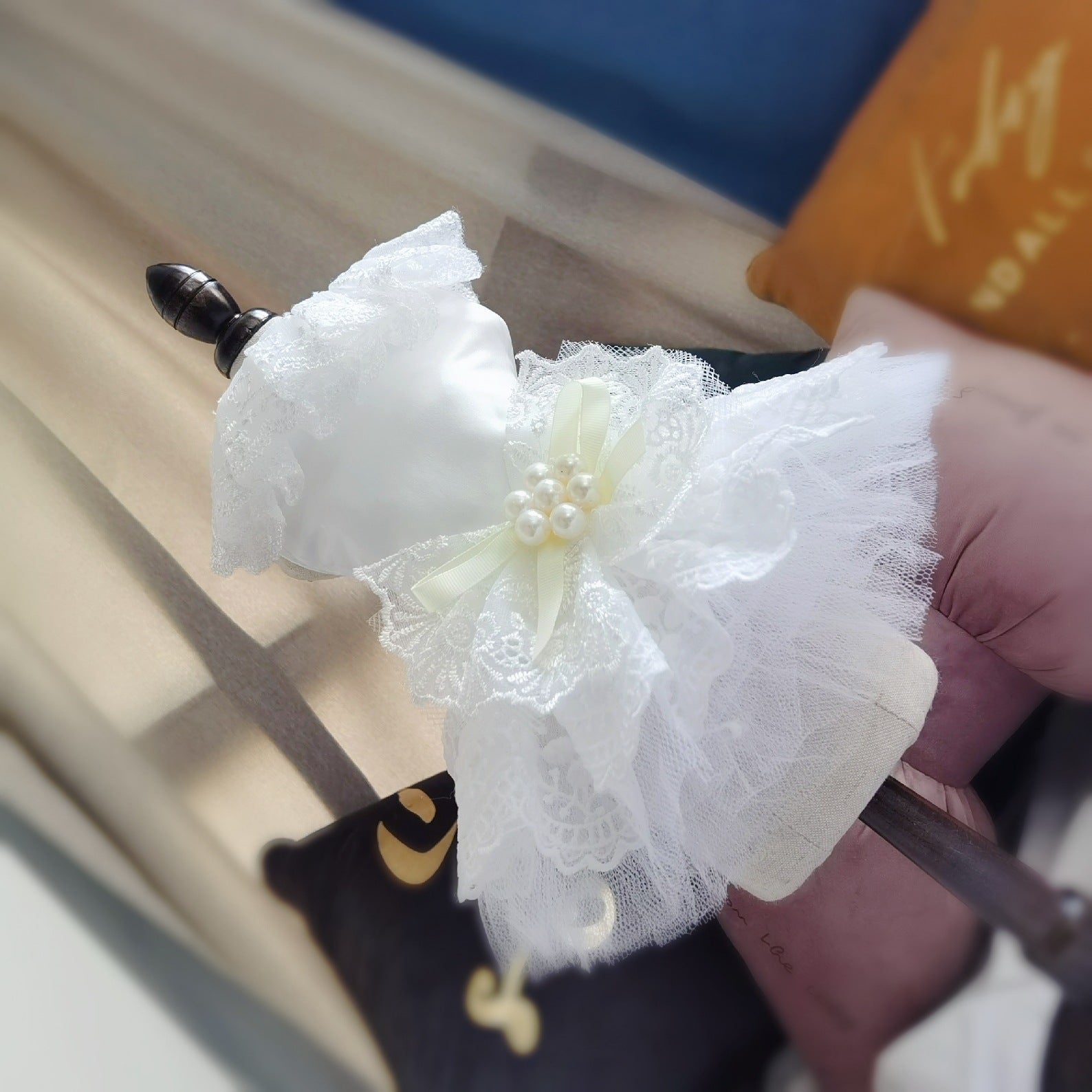 KFX-9353789 Elegant Dog Wedding White Dress Skirt - Polyester, Universal Fit, Multiple Sizes Available