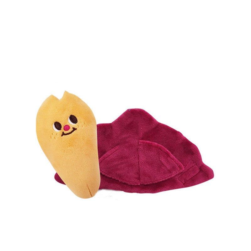 KFX-9356221 Sweet Potato Plush Vocal Toy for Dogs and Cats - Interactive Hide and Seek Fun