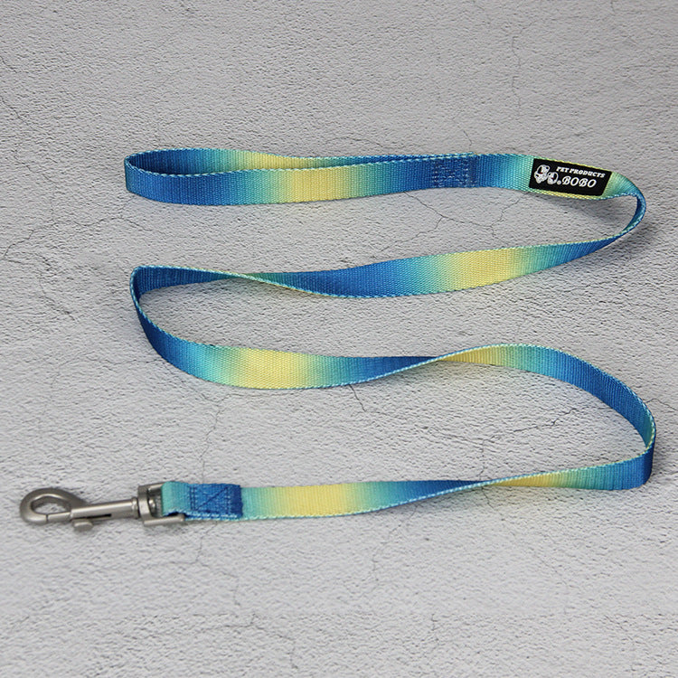 KFX-9360445 Gradient Color Dog Leash Set - Lightweight Nylon with Multiple Color Options