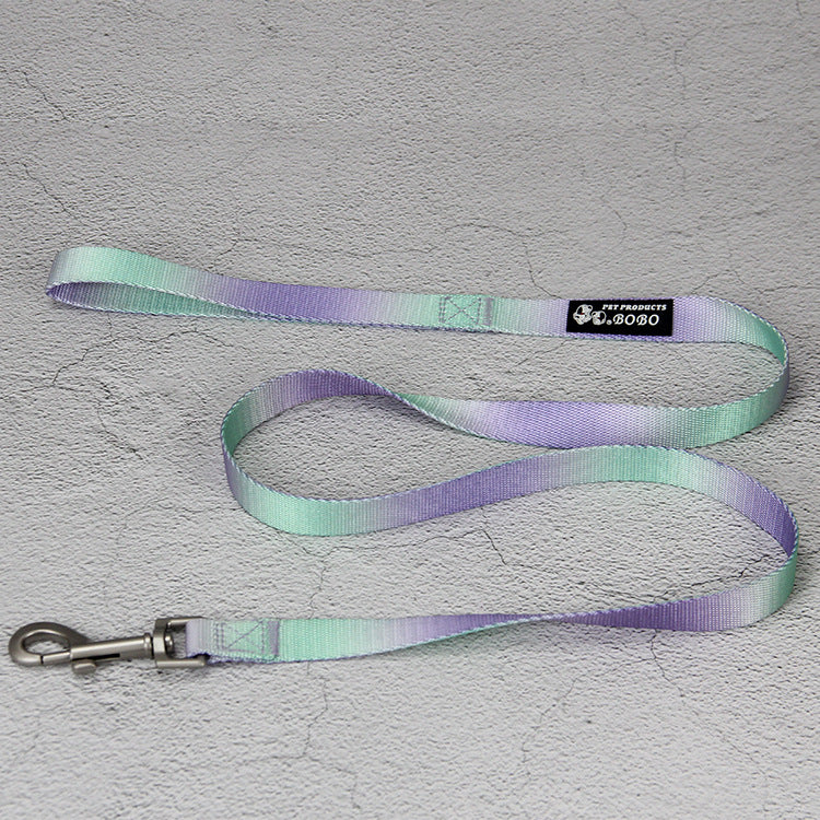 KFX-9360445 Gradient Color Dog Leash Set - Lightweight Nylon with Multiple Color Options