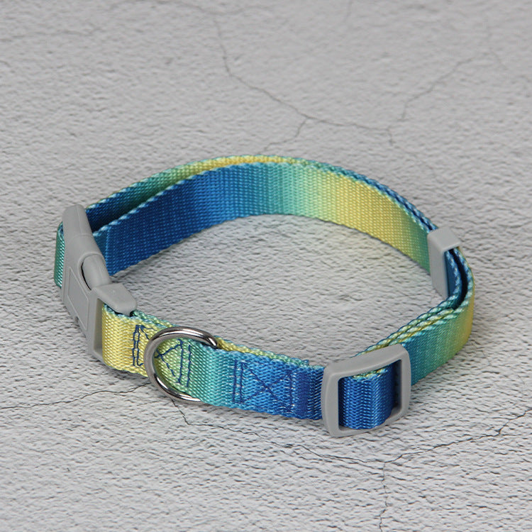 KFX-9360445 Gradient Color Dog Leash Set - Lightweight Nylon with Multiple Color Options