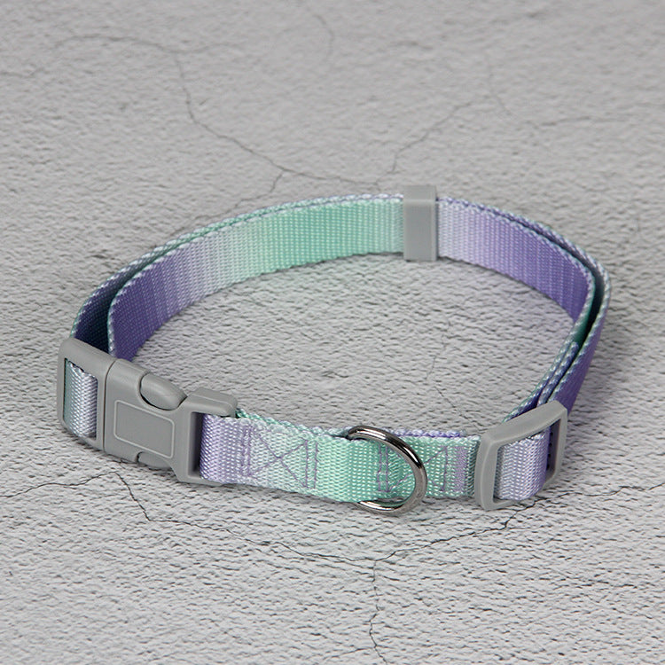 KFX-9360445 Gradient Color Dog Leash Set - Lightweight Nylon with Multiple Color Options