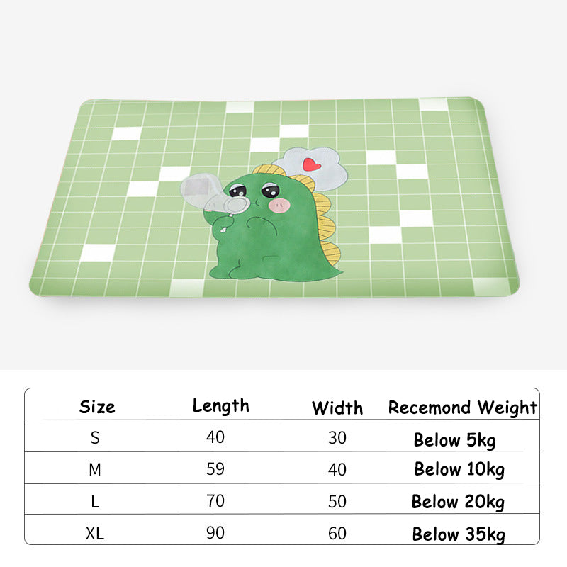 KFX-9363005 Washable Summer Mat for Pets - Comfortable Oxford Cloth with Non-Toxic Gel for Dogs & Cats in Various Fun Designs