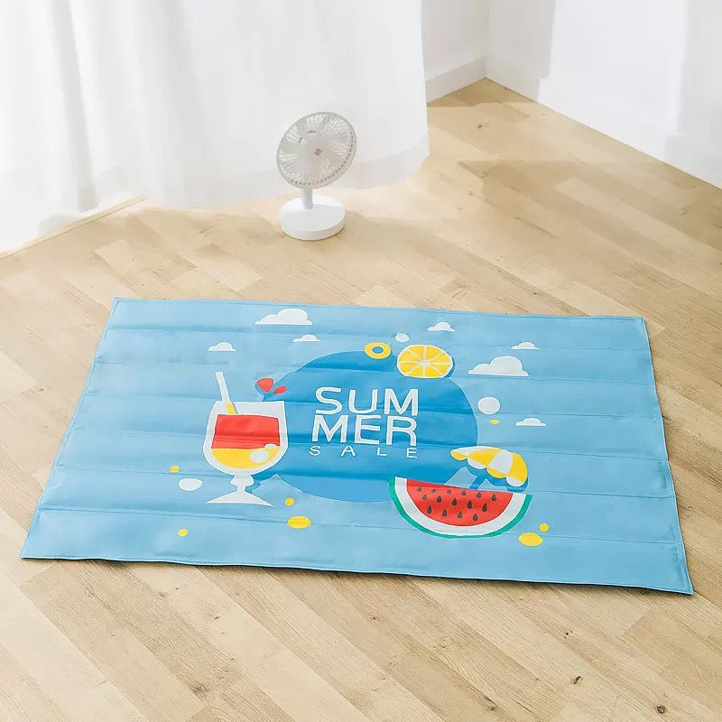 KFX-9363005 Washable Summer Mat for Pets - Comfortable Oxford Cloth with Non-Toxic Gel for Dogs & Cats in Various Fun Designs