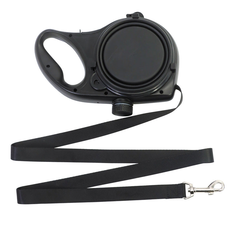 KFX-9366717 Portable 3-in-1 Outdoor Dog Walking Kettle with Hand Holding Rope in Black, Blue, and Red