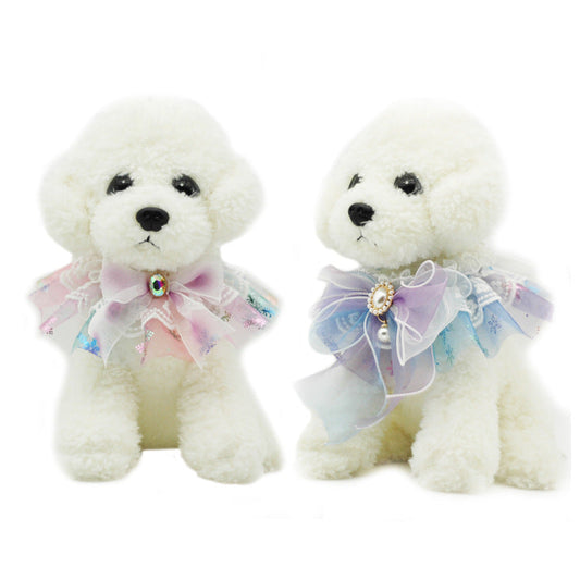 KFX-9369149 Pet Dream Scarf for Cats and Dogs in Blue Purple and Pink Purple, Suitable for All Seasons and Festivals