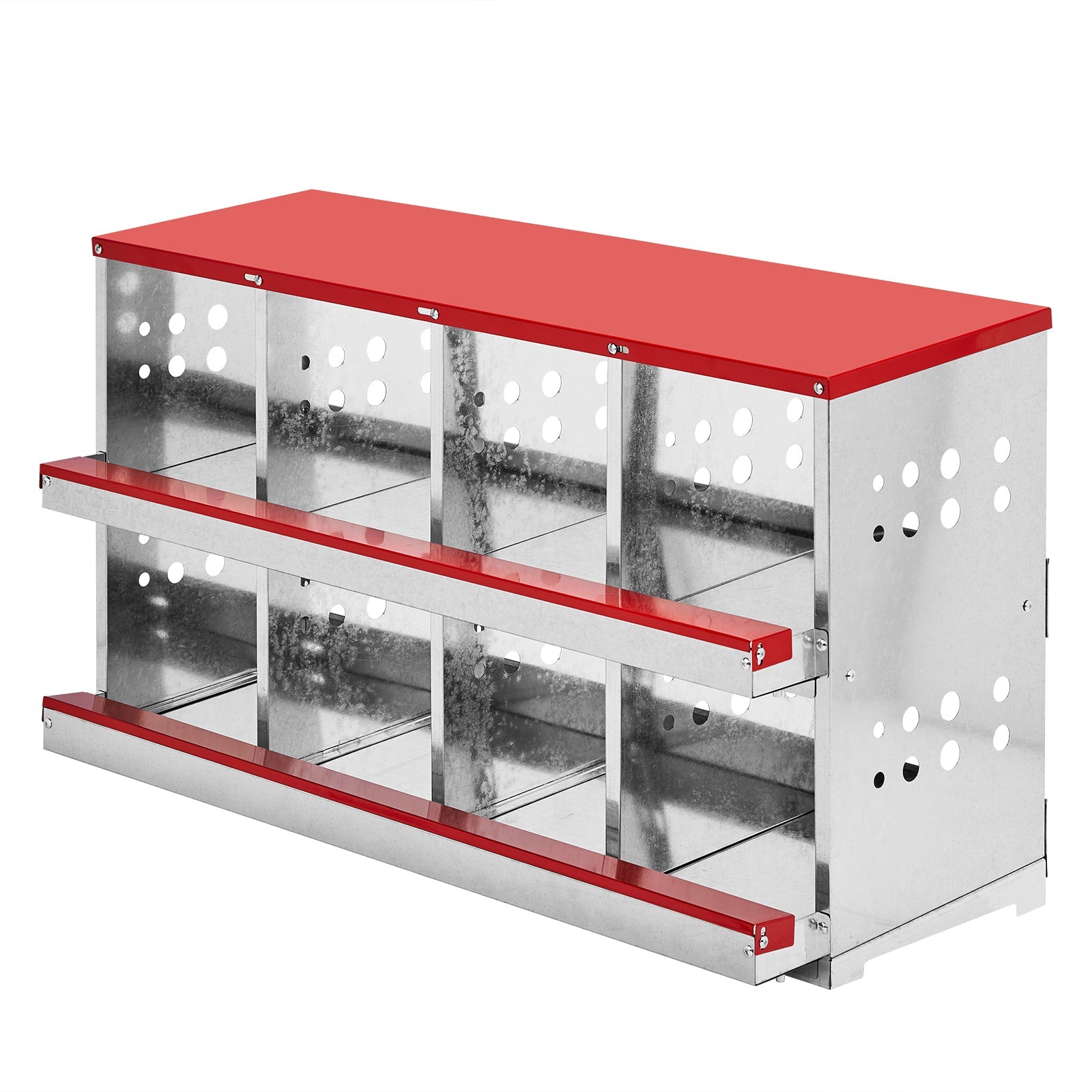 KFX-9372861 8 Compartment Steel and Plastic Chicken Nesting Box for Secure Poultry Laying