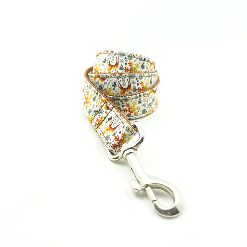 KFX-9376445 MUTTCO Original Golden Christmas Pet Leash - Various Sizes Available