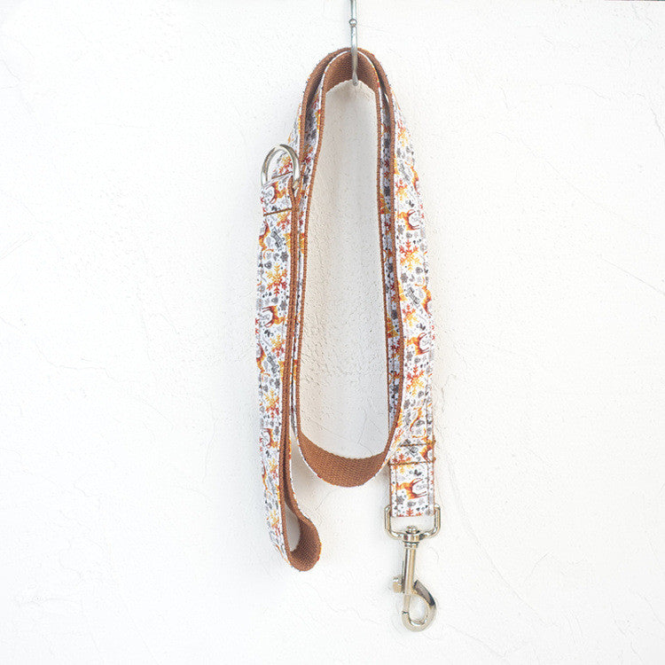 KFX-9376445 MUTTCO Original Golden Christmas Pet Leash - Various Sizes Available