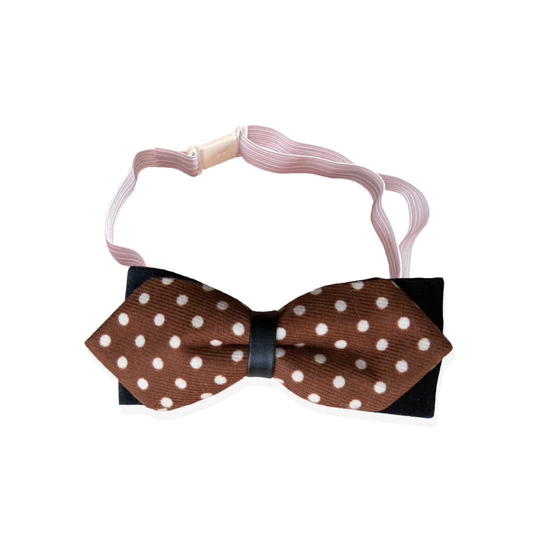 KFX-9380413 Handmade Dog Bow Tie Collar in Wine Red Plaid & Gray Plaid for Small and Medium Dogs