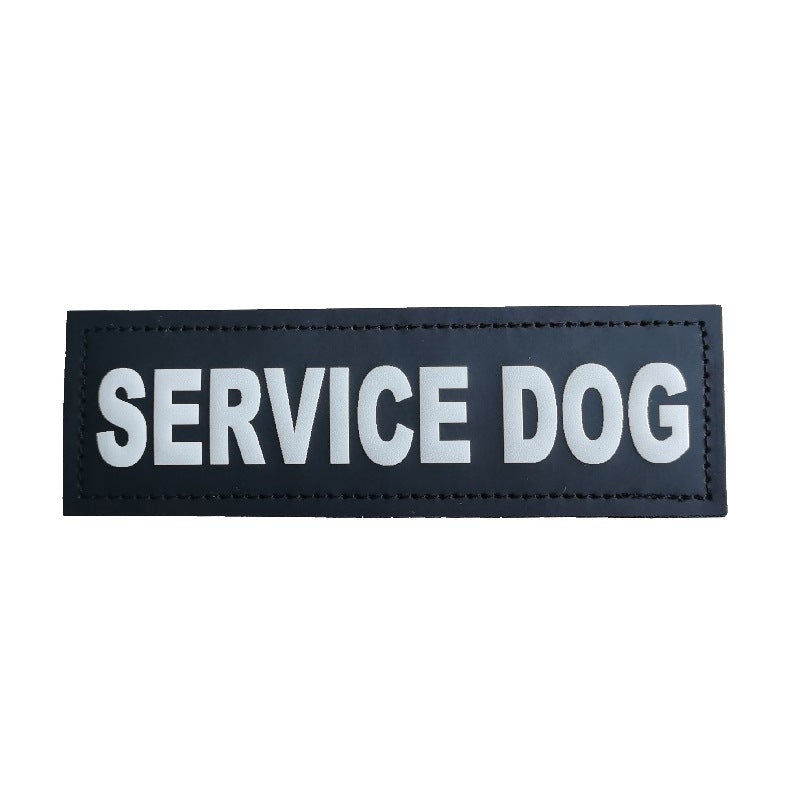 KFX-9384253 Dog Chest Strap with DO NOT PET Sign - White Text on Black Background