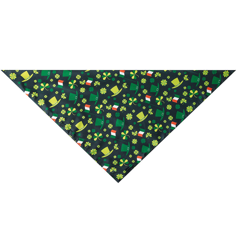 KFX-9385789 Stylish Cartoon Pet Triangle Scarf for Festivals - Durable Polyester Material, Size L 70x48x48cm