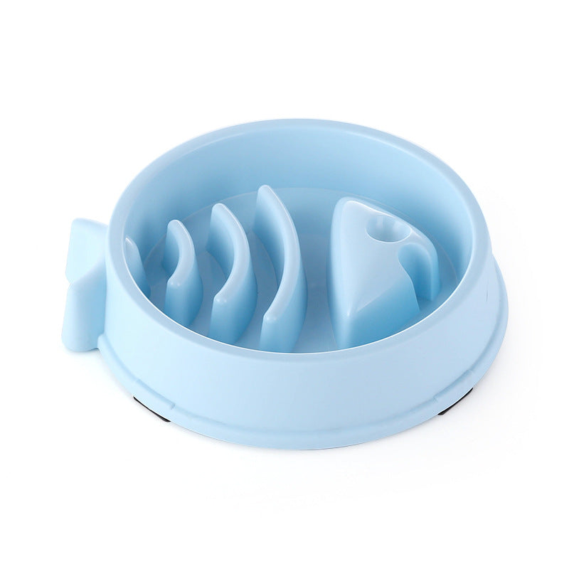 KFX-9388349 Anti-Skid Slow Feeding Dog Bowl - Durable and Easy to Clean PP Material