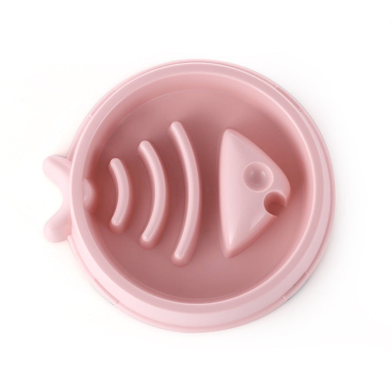 KFX-9388349 Anti-Skid Slow Feeding Dog Bowl - Durable and Easy to Clean PP Material
